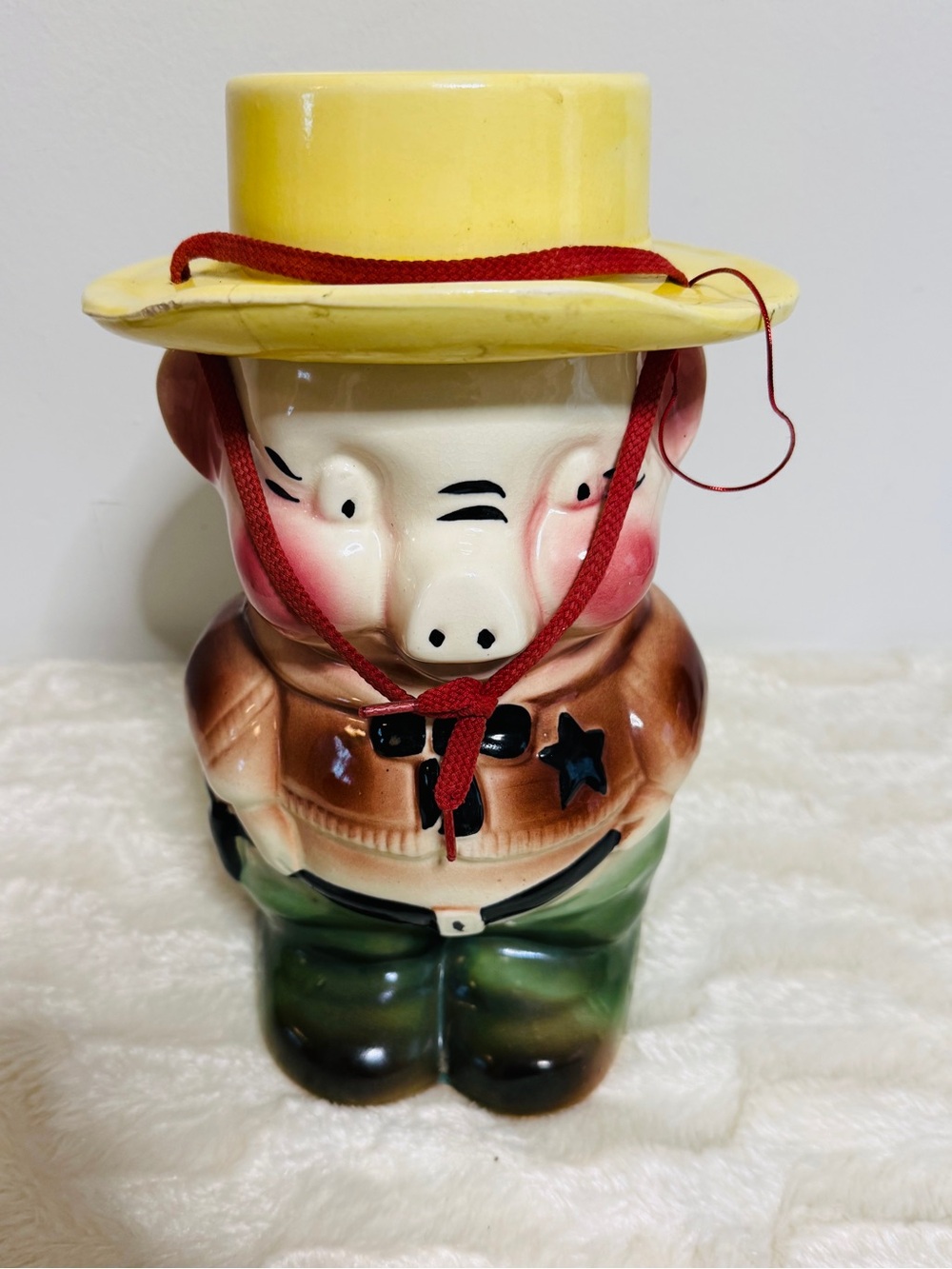 Robinson Ransbottom Cookie Jar Sheriff Pig Roseville RRP